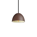 Pendel FOLK � 18CM 1-flamme E27 IP20, mat, kaffebrun d�mpbar