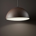 Ideal Lux Pendel FOLK � 40CM 1-flamme E27 IP20, mat, kaffebrun d�mpbar
