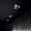 Recessed LED luminaire GAME SQUARE, IP20, 11W 3000K 850lm 36�, black / black reflector