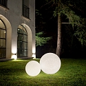 Outdoor ball luminaire DORIS, IP44, E27 max. 60W, plastic in granite look, � 48cm