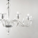 Ideal Lux Pendant luminaire BRIGITTA, 8 flames, � 89cm, E14, transparent glass