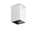 Loftlampe NITRO SQUARE stor, firkantet, med linseoptik IP20, hvid mat 