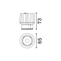 Indbygningslampe DYNAMIC IP54, sort