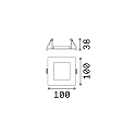 Ideal Lux Monteringsramme DYNAMIC, sort
