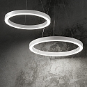 LED pendant luminaire ORACLE ROUND, � 60cm, 39W 3000K 2500lm, white