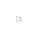 Ideal Lux Wall luminaire FLASH GESSO HIGH, Up/Down, G9 max. 40W, paintable plaster