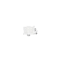 Ideal Lux Wall / Ceiling luminaire TOTEM, 6 flames, laser formed metal, incl. GX53 9.5W 3000K, white