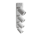 V�g- og Loftlampe RUDY 4-flammer, svingbar, drejelig GU10 IP20, hvid, pulverlakeret