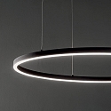 Ideal Lux LED pendant luminaire ORACLE SLIM, � 50cm, 29W 3000K 1600lm, black