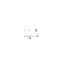 Ideal Lux V�g- og Loftlampe FRAME-2 IP20, hvid