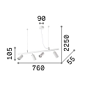 Spot DYNAMITE SP4 svingbar, drejelig GU10 IP20