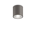 Udend�rs loftlampe GUN PL1 cylindrisk, overflademonteret version GU10 IP44, antracit d�mpbar