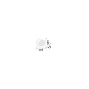 V�glampe TICK vipbar IP20, blads�lv