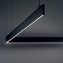 Ideal Lux LED pendant luminaire LINUS, 68W 3000K 3850lm 2x104�, 1-10V dimmable, black