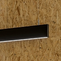 Ideal Lux LED pendant luminaire LINUS, 68W 3000K 3850lm 2x104�, 1-10V dimmable, black