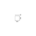 LED panel PANEL CRi> 90 UGR < 19, omskiftelig, 40W 3160lm 4000K 81� 81� CRI >90