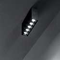 Loftlampe LIKA PL SURFACE 5-flammer, til VDU-arbejdsstation, overflademonteret version, on/off IP20, sort mat 