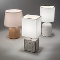 Ideal Lux Table luminaire KAL�-2, round, E14, cable with switch, ceramics, terracotta / ros�