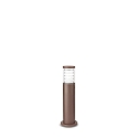 Outdoor floor luminaire TRONCO, IP54, height 40.5cm, E27, coffee brown