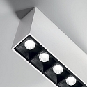Ideal Lux Indbygningslampe LIKA PL SURFACE 5-flammer, til VDU-arbejdsstation, overflademonteret version, on/off IP20, hvid mat  12