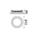 Indbygningslampe DEEP IP20, hvid