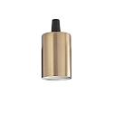 Sokkel E27 - LISCIO cylindrisk, messing, bruneret