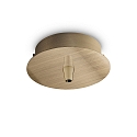 baldakin ROUND STANDARD � 10CM 1-fold, rund, messing, bruneret