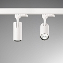 Ideal Lux 3-faset spot FOX 8W SMALL / ON-OFF 830 justerbar, on/off IP20, hvid mat 