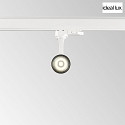 Ideal Lux LED 3-phase Track spot FOX SMALL, 8W 3000K 950lm 41, white