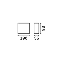 outdoor wall luminaire ARGO up / down IP65, anthracite