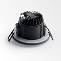Ideal Lux Indbygnings loftlampe ROOM-65 rund IP65, sort