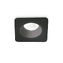 Indbygnings loftlampe ROOM-65 firkantet IP65, sort