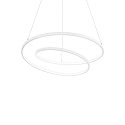 pendant luminaire OZ D60 ON-OFF round, on/off IP20, white matt 