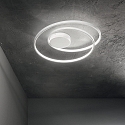 Ideal Lux ceiling luminaire OZ PL ON-OFF round, on/off IP20, white matt 