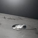 Ideal Lux Gulvindbygningslampe FLOOR 12 rund IP67, st�l 