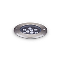Gulvindbygningslampe FLOOR 14 rund IP67, st�l 