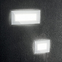 Ideal Lux Indbygnings loftlampe INDIO firkantet IP65, hvid