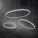 Ideal Lux pendant luminaire HULAHOOP 815 round, adjustable IP20, white