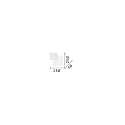 Ideal Lux wall luminaire POUCHE square IP20, white