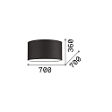 Ideal Lux lamp shade SET UP 750 cylindrical, beige