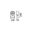 Ideal Lux Udend�rs spot ULEX svingbar IP65, antracit