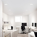 Indbygnings loftlampe OFF 162 rund IP20, hvid