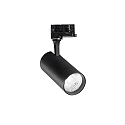 3-faset spot FOX 25W BIG / ON-OFF 840 justerbar, on/off IP20, sort mat 