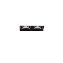 ceiling recessed luminaire LIKA D07 FI RECESSED TRIMLESS 2 flames, flush, on/off IP20, white matt 