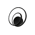 wall luminaire OZ AP ON-OFF round, on/off IP20, black matt 