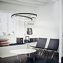 Ideal Lux pendant luminaire OZ D80 ON-OFF round, on/off IP20, black matt 