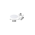 Ideal Lux spredningsskive SET UP DISCO ACRILICO D45