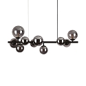 Pendel PERLAGE 10-flammer, vandret G9 IP20, sort 
