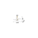Ideal Lux pendant luminaire EQUINOXE SP8 8 flames G4 IP20, brass