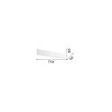 Ideal Lux V�glampe ZIG ZAG 750 IP20, hvid